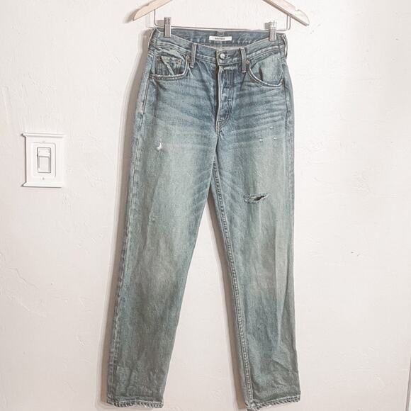 GRLFRND Helena High Rise Straight Leg Jeans Last Dance Wash 24 - Picture 4 of 9
